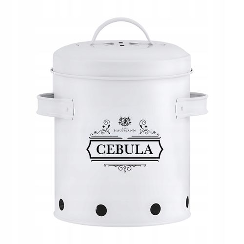 KOMPLET 3 POJEMNIKI METALOWE NA PRZECHOWYWANIE CEBULI CZOSNKU ZIEMNIAKÓW na Arena.pl