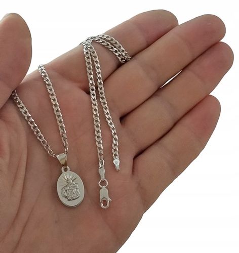 SREBRNY MEDALIK MATKA BOSKA SZKAPLERZNA-PRÓBA-925 Z ŁAŃCUSZKIEM na Arena.pl