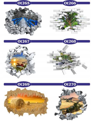 Naklejka samoprzylepna dziura 3D wodospad woda na Arena.pl