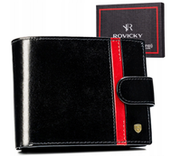 skórzany portfel męski z systemem rfid - rovicky