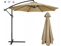 Poszycie wymienne materiał parasola ogrodowego 8 ramion 300cm - khaki