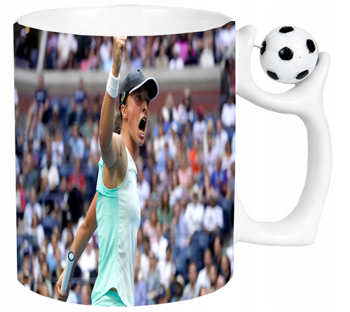 Kubek z uchwytem dla Fana Iga Świątek na Arena.pl