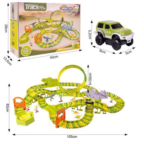 Mega Tor Wyścigowy Dinozaur Park Magic Track 324 elementy na Arena.pl