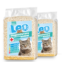 Żwirek dla kota LEO Diagnostyczny 2,5kg | Wskazuje pH moczu, Tofu EKO