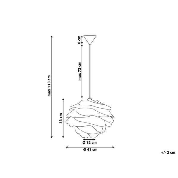 Lampa wisząca biała NILE zdjęcie 9