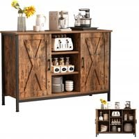 Komoda retro z otwartymi półkami vintage kuchnia salon loft pojemna