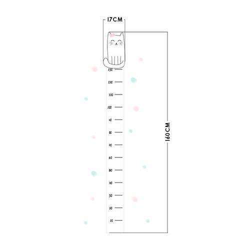 Naklejka Miarka Wzrostu Kotek Henio na Arena.pl