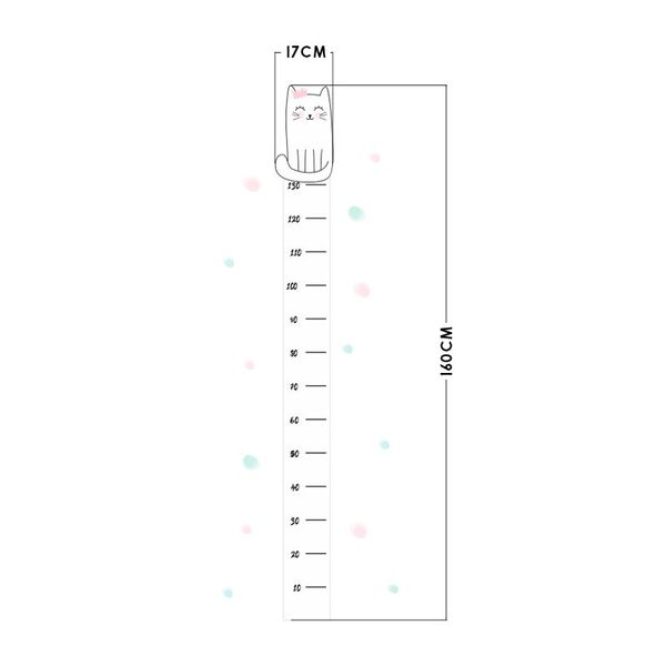 Naklejka Miarka Wzrostu Kotek Henio zdjęcie 2