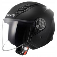 KASK OTWARTY LS2 AIRFLOW II SKUTER MOTOR CZARNY MAT OF616 XL + GRATIS