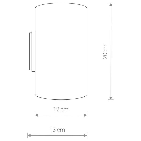 Kinkiet LAMPA ścienna TUBE 9317 Nowodvorski metalowa OPRAWA tuba biała zdjęcie 2