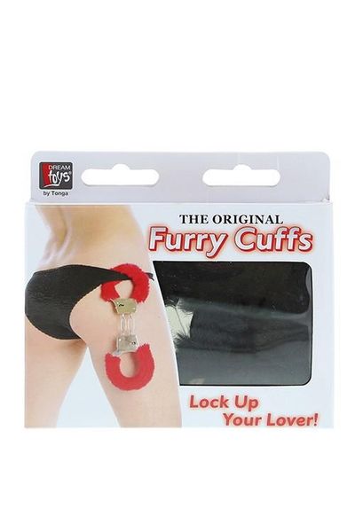 DREAM TOYS HANDCUFFS WITH PLUSH BLACK zdjęcie 1