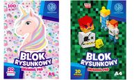 blok rysunkowy biały astrapap a4/20k 3830 a'10
