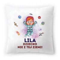 Poduszka Biała 40X40 Cm Dla Lili Córki Dziecka Z Nadrukiem Ze Zdjęciem