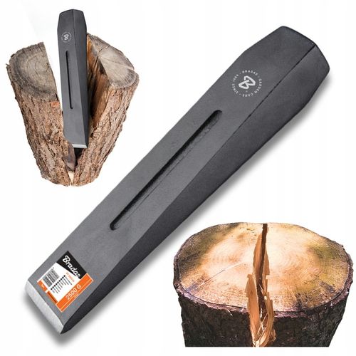 Klin do rozłupywania drewna 2,5 kg drzewa Rąbanie Stal Hartowana Mocny na Arena.pl