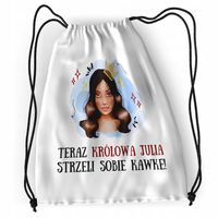 Plecak Dla Juli Sportowy Szkolny Worek Torba Z Nadrukiem Ze Zdjęciem