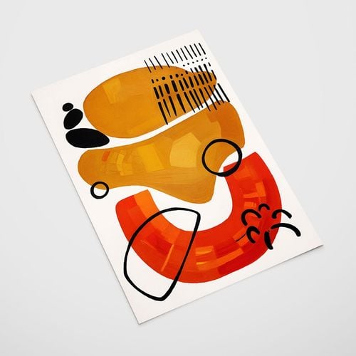 Plakat plakaty boho geometria 21x29,7 cm A4 na Arena.pl