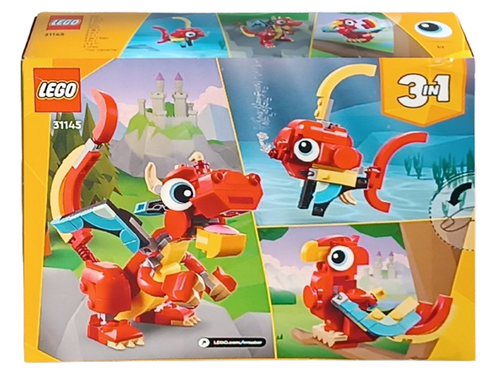 Klocki Lego Creator 3w1 - Czerwony smok 31145 na Arena.pl