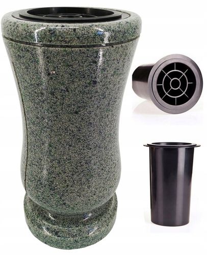 WAZON NAGROBNY - WAZON NA NAGROBEK NA CMENTARZ POMNIK+ WKŁAD Z KRATKĄ na Arena.pl