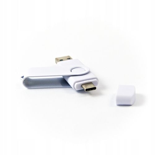 Pendrive prezent 64 GB 3.0 USB-C TYP C BIAŁY BEZ GRAWERA na Arena.pl