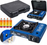 KUCHENKA GAZOWA TURYSTYCZNA CAMPGAZ na Kartusze i butle +WALIZKA+4 KARTUSZE