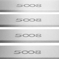 Listwa progowa PEUGEOT 5008 MK2 Stal nierdzewna 304 mat 4szt