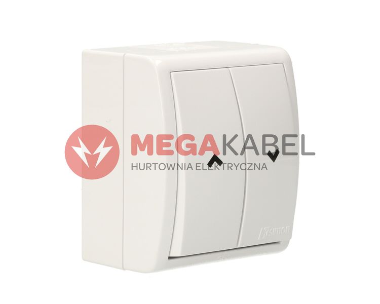Aquarius Przycisk żaluzjowy hermetyczne 2-bieg AQZ1/11 biały SIMON zdjęcie 2