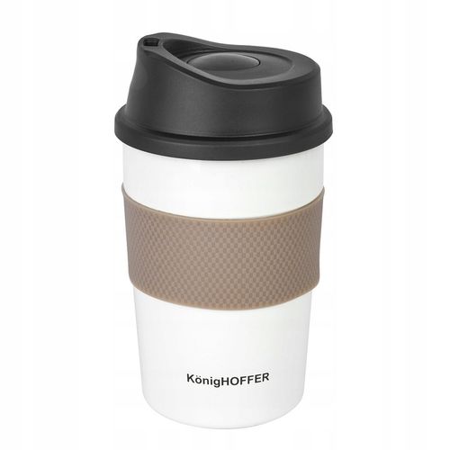 KUBEK TERMICZNY do KAWY Herbaty na WYNOS Biały Konighoffer Elliot 330 ml na Arena.pl