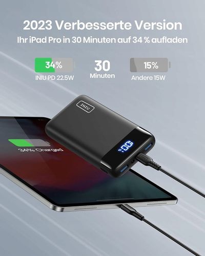 INIU kompaktowy powerbank 20000mAh Dual 3A USB-C do telefonu komórkowego na Arena.pl