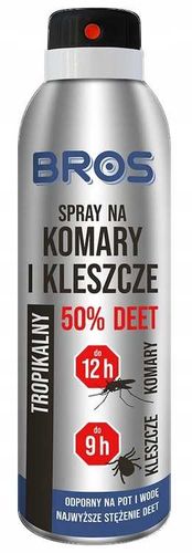bros - spray na komary i kleszcze 50% deet 90ml - 2 szt. na Arena.pl