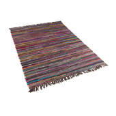 Dywan bawełniany 140 x 200 cm ciemny wielokolorowy DANCA