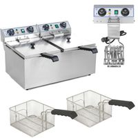 frytownica elektryczna dwukomorowa timer 2x9l