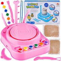 KOŁO GARNCARSKIE zestaw z gliną farbami kreatywny