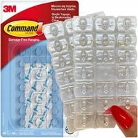 Haczyki Samoprzylepne COMMAND na Ozdoby Świąteczne 40 szt