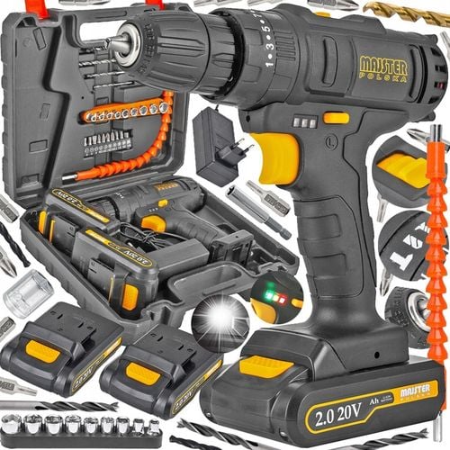 WIERTARKO Wkrętarka UDAROWA akumulatorowa 20V Li-Lon 2x AKU MP0423 na Arena.pl