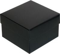 Pudełko ozdobne 12 x 12 x 7 cm, 10 szt. czarne błyszczące AWIH