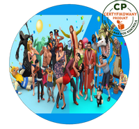 Opłatek na tort Sims