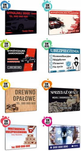 TABLICZKA REKLAMOWA szyld z dibondu nadruk 40x30 elektryk naprawy na Arena.pl