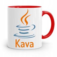 Kubek Czerwony Informatyka Programisty Java Kava Z Nadrukiem Ze Zdjęciem