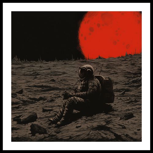 Plakat 70x70cm Samotność w Kosmosie na Arena.pl