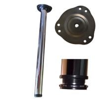 Noga do stołu blatu prosta O 1100 fi 60 Chrom