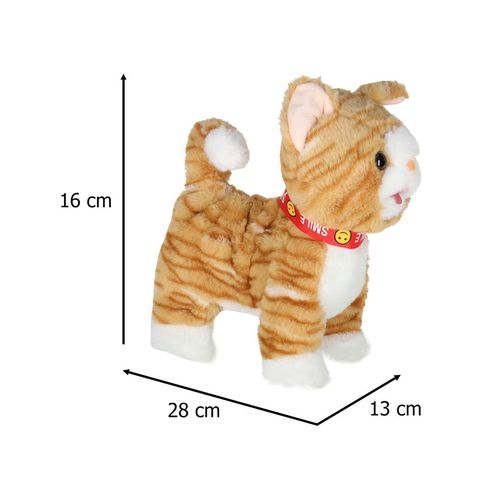 Interaktywny Kotek Pluszak na Smyczy Miauczy Chodzi Gra Zabawka dla Dzieci na Arena.pl