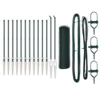 Ogrodzenie z słupkami Zielony 0.8 x 25 m Stal pokryta PCV