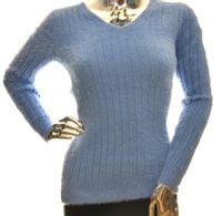 Damski sweter z dekoltem alpaka touch UNI XS S M