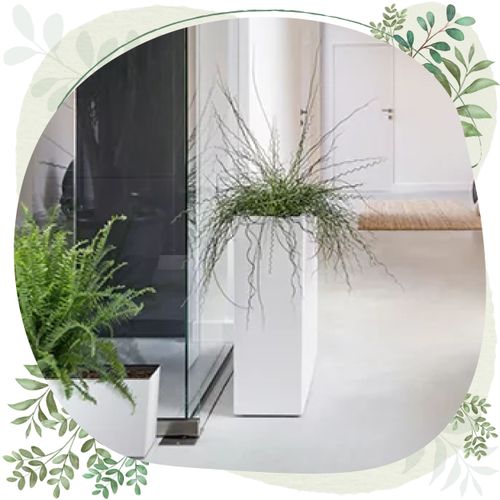 Doniczka wysoka Urbi Case T DUC600T z wkładem | Biały na Arena.pl