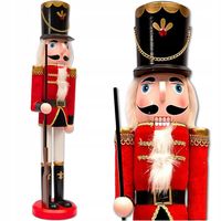 DREWNIANY DZIADEK DO ORZECHÓW FIGURKA OZDOBA SWIĄTECZNA DEKORACJA NA ŚWIĘTA