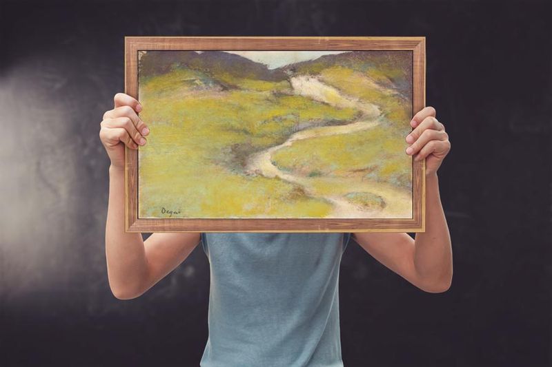 Pathway in a Field, Edgar Degas - plakat 42x29,7 cm zdjęcie 2