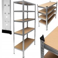 REGAŁ METALOWY MAGAZYNOWY GARAŻOWY WARSZTATOWY 5 PÓŁEK 180X90X40cm