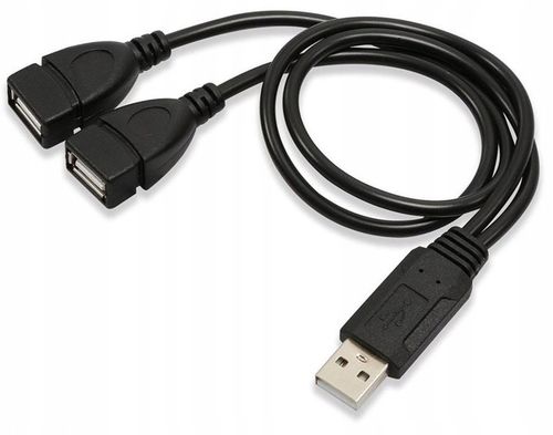 HUB ROZGAŁĘŹNIK draVires USB DUAL 2xUSB ROZDZIELACZ + naklejka na Arena.pl