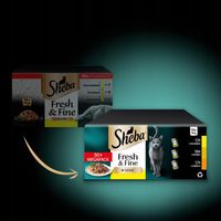 Sheba Fresh Fine kurczak drób indyk w sosie 50x50g