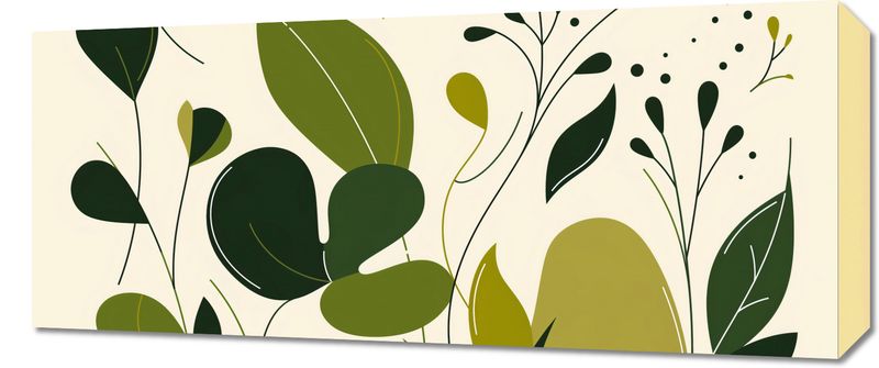 Obraz 70x30cm Świeżość Liści zdjęcie 1
